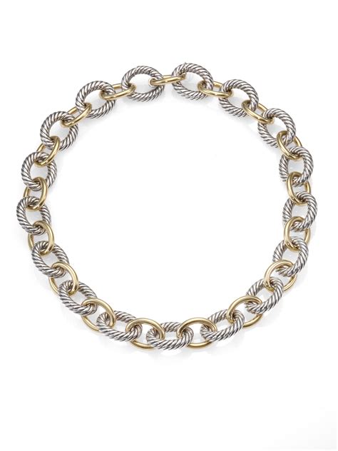 David Yurman chain link necklace